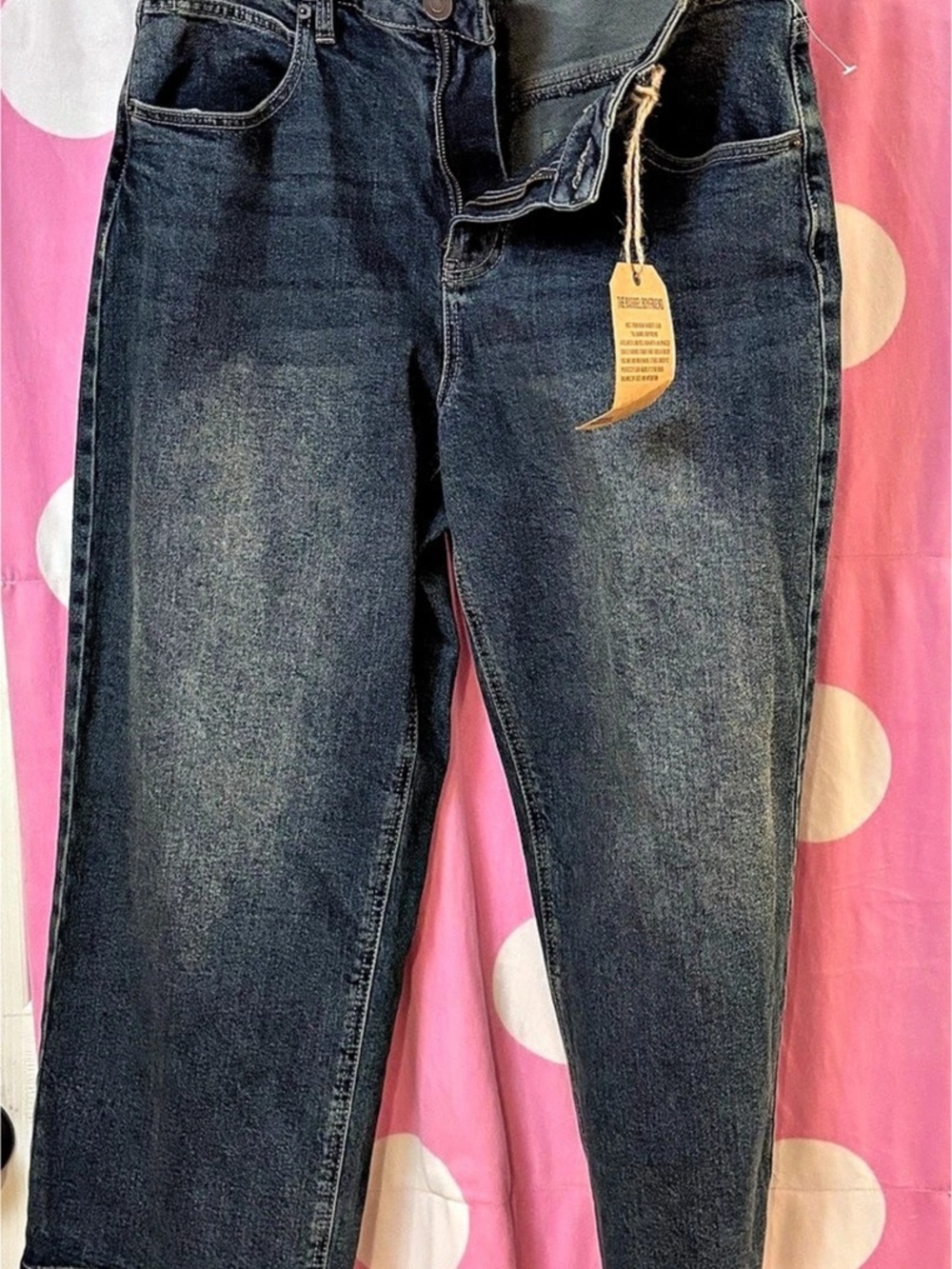 Project Indigo The Barrel Boyfriend Jeans in Blue Size 9 NWT